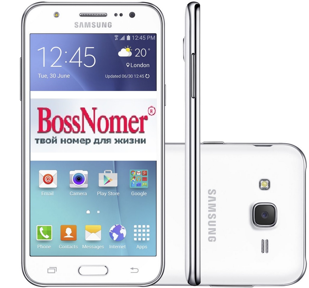 Смартфон Samsung Galaxy J5 и красивый номер